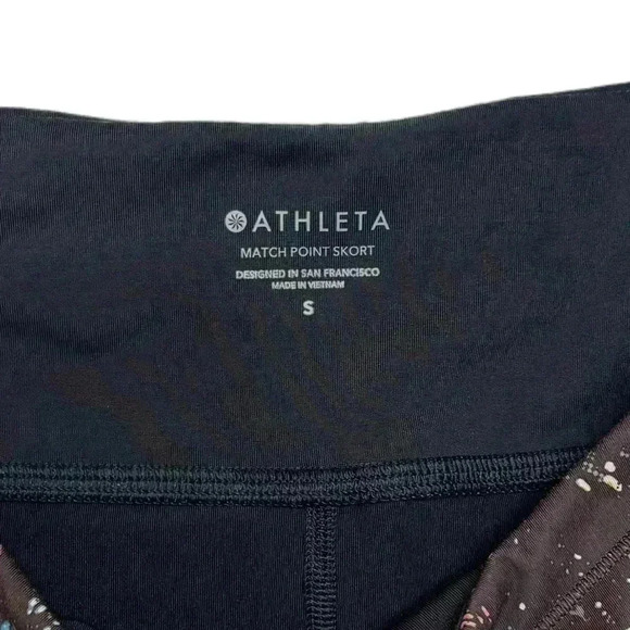 {Athleta} "Match Point Skort in Burnt Purple Graphic" Tennis Pickleball Skirt - Picture 4 of 6